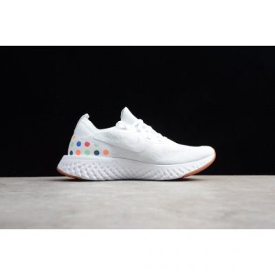 Nike Bayan Epic React Flyknit Beyaz Koşu Ayakkabısı Türkiye - K9BMKP8R